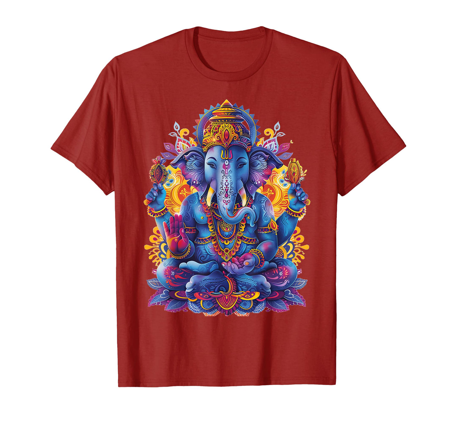 Ganesh spiritual hindu god elephant yoga meditation T-Shirt