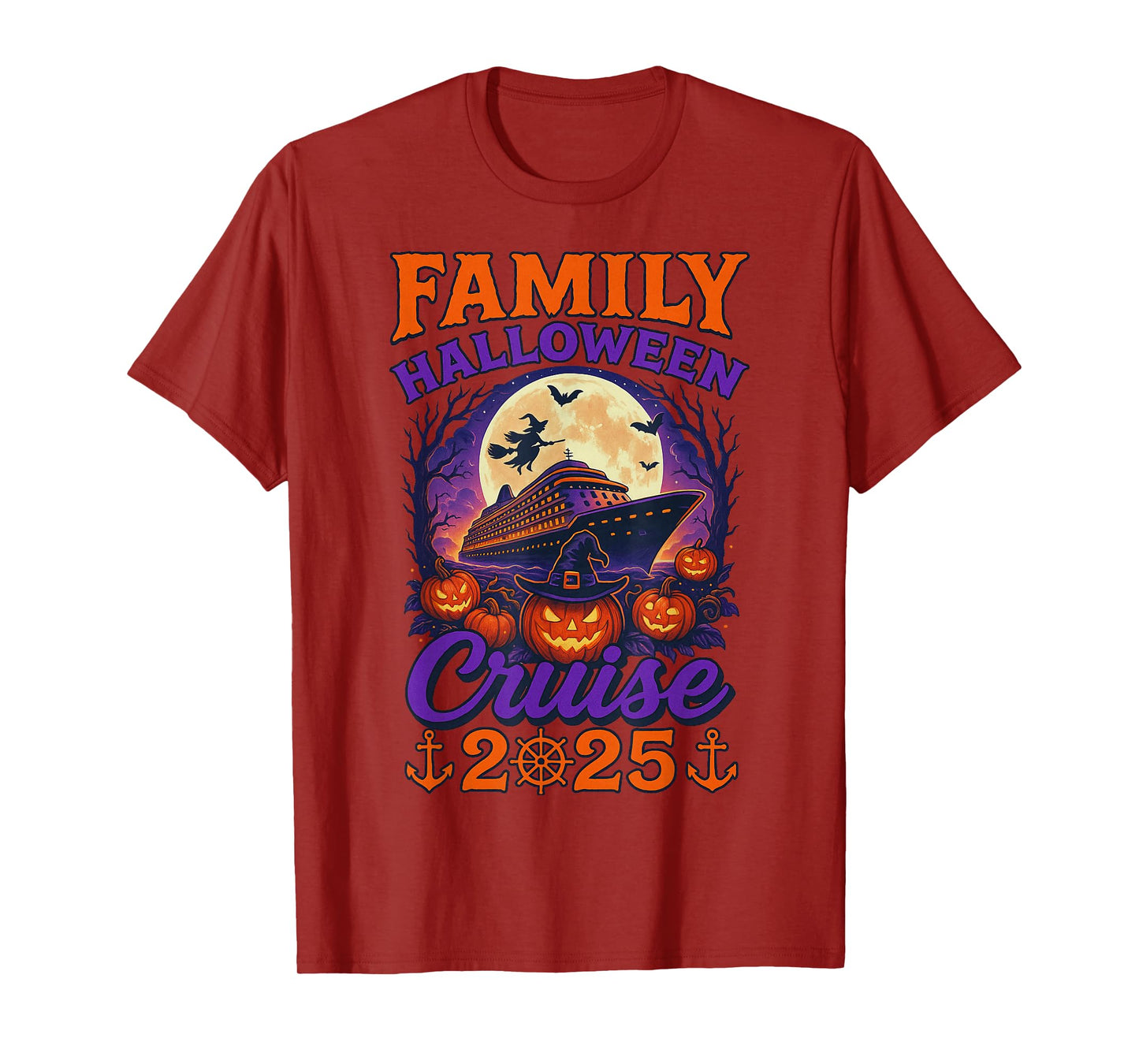 Family Halloween Cruise 2025 Matching Family Cruising Crew T-Shirt