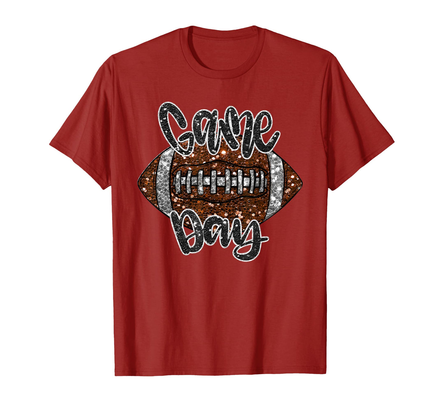 Game Day Football Bling Bling Football Lover Fall Autumn T-Shirt