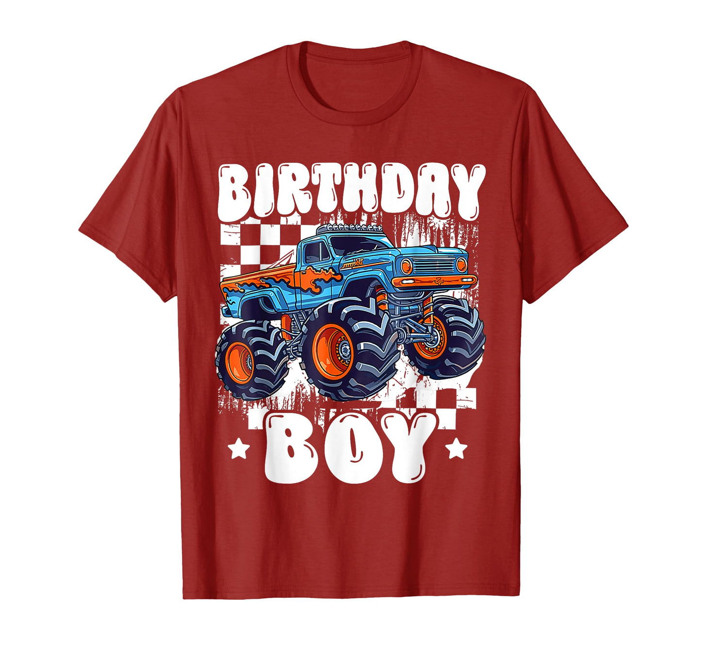 Kids Monster Truck Birthday Boy Birth day Party Family T-Shirt
