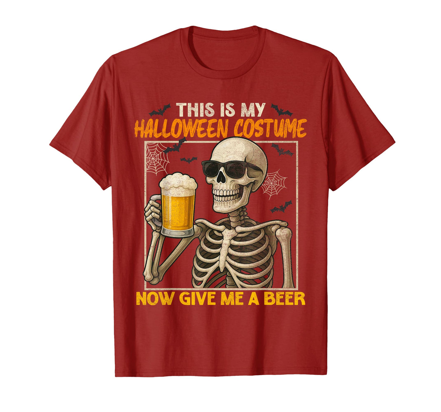 Funny DIY Lazy This is My Halloween Costumes Skeleton Men T-Shirt