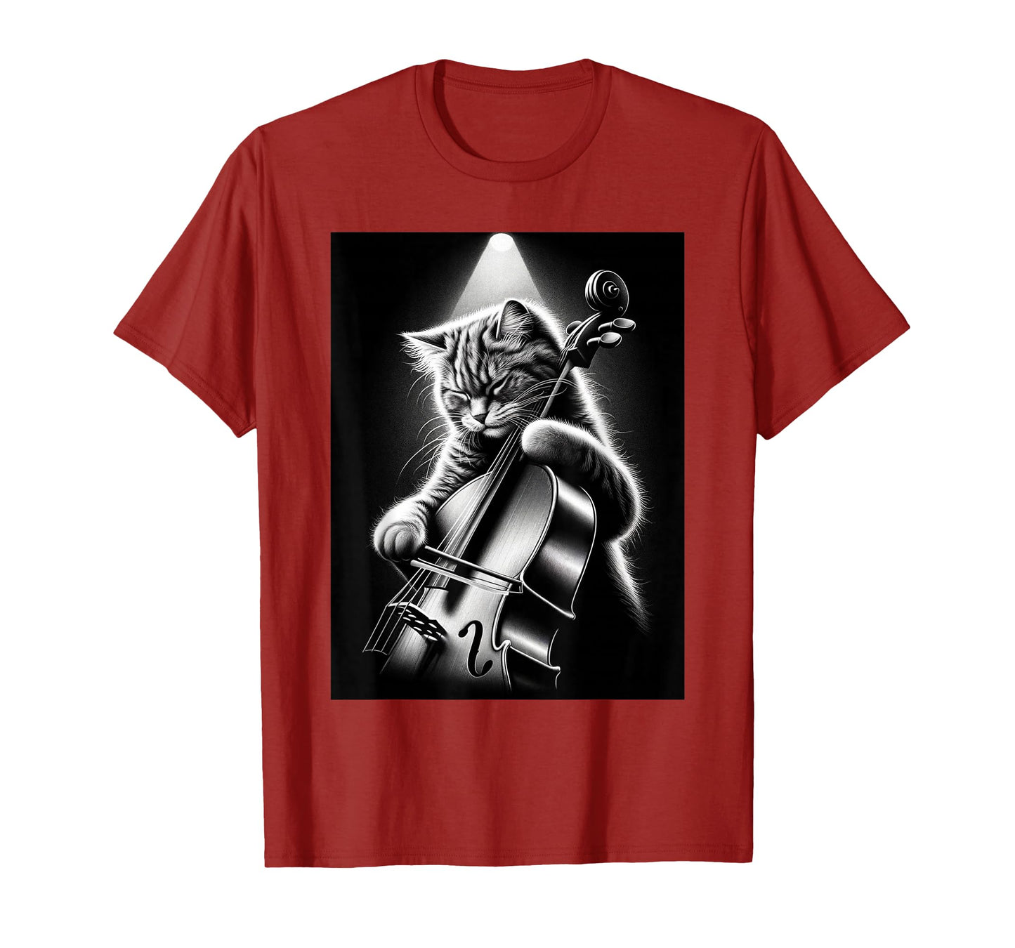 Musician Cello Player Funny Cat Playing Cello T-Shirt
