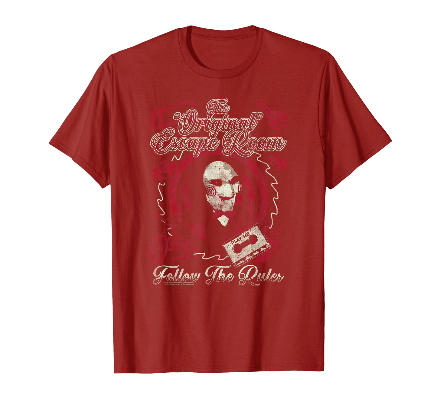 Saw Jigsaw's Original Escape Room Horror Movie T-Shirt