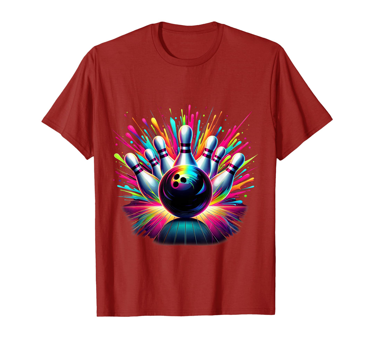 Colorful Bowling Game Day Bowling Cute Vibrant Color 3 T-Shirt