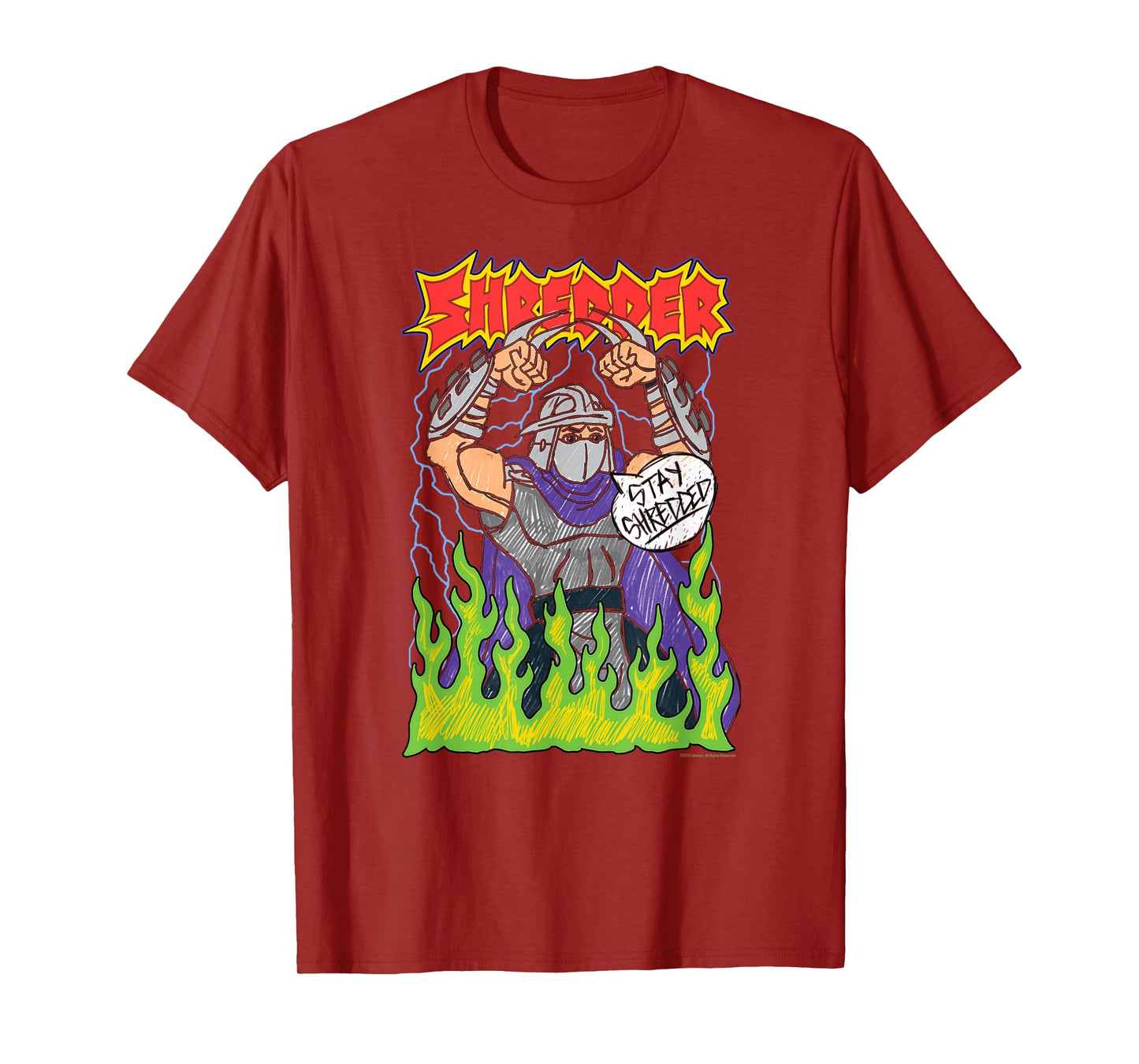 Teenage Mutant Ninja Turtles Stay Shredded Vintage Shredder T-Shirt