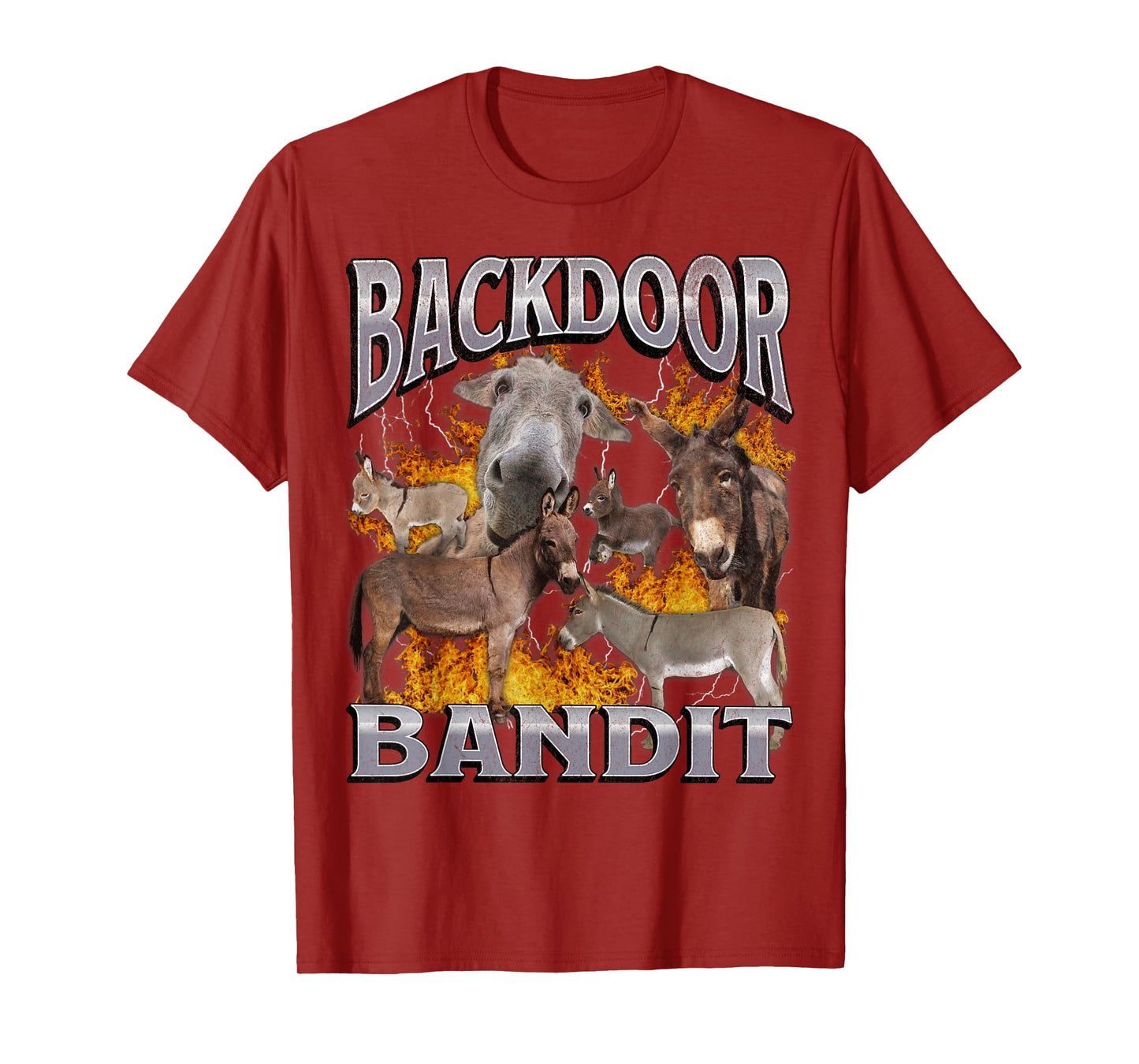 Backdoor Eats Funny Offensive Donkey Meme Bootleg T-Shirt