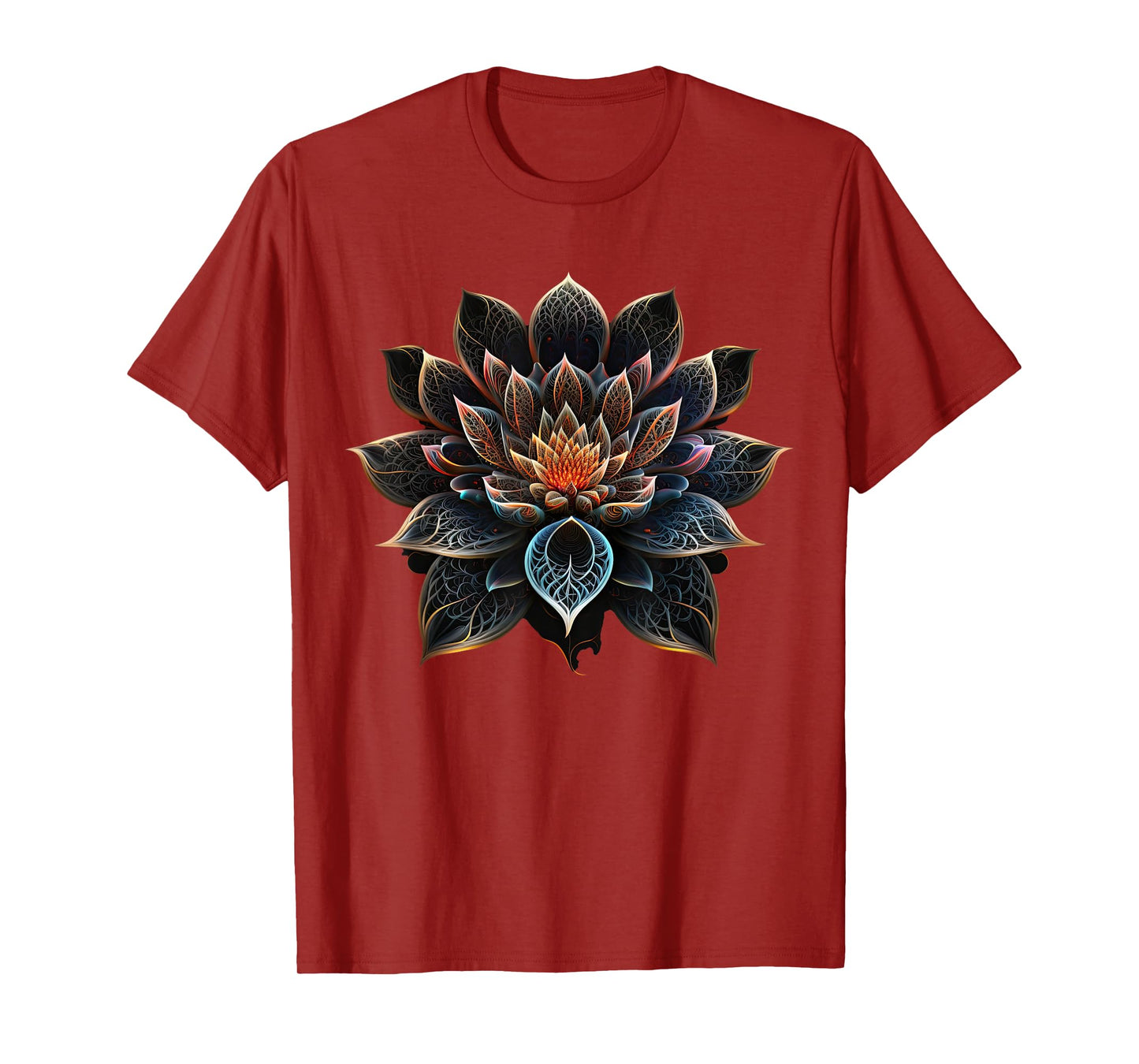 Lotus Flower Yoga Zen Bohemian Namaste Meditation T-Shirt