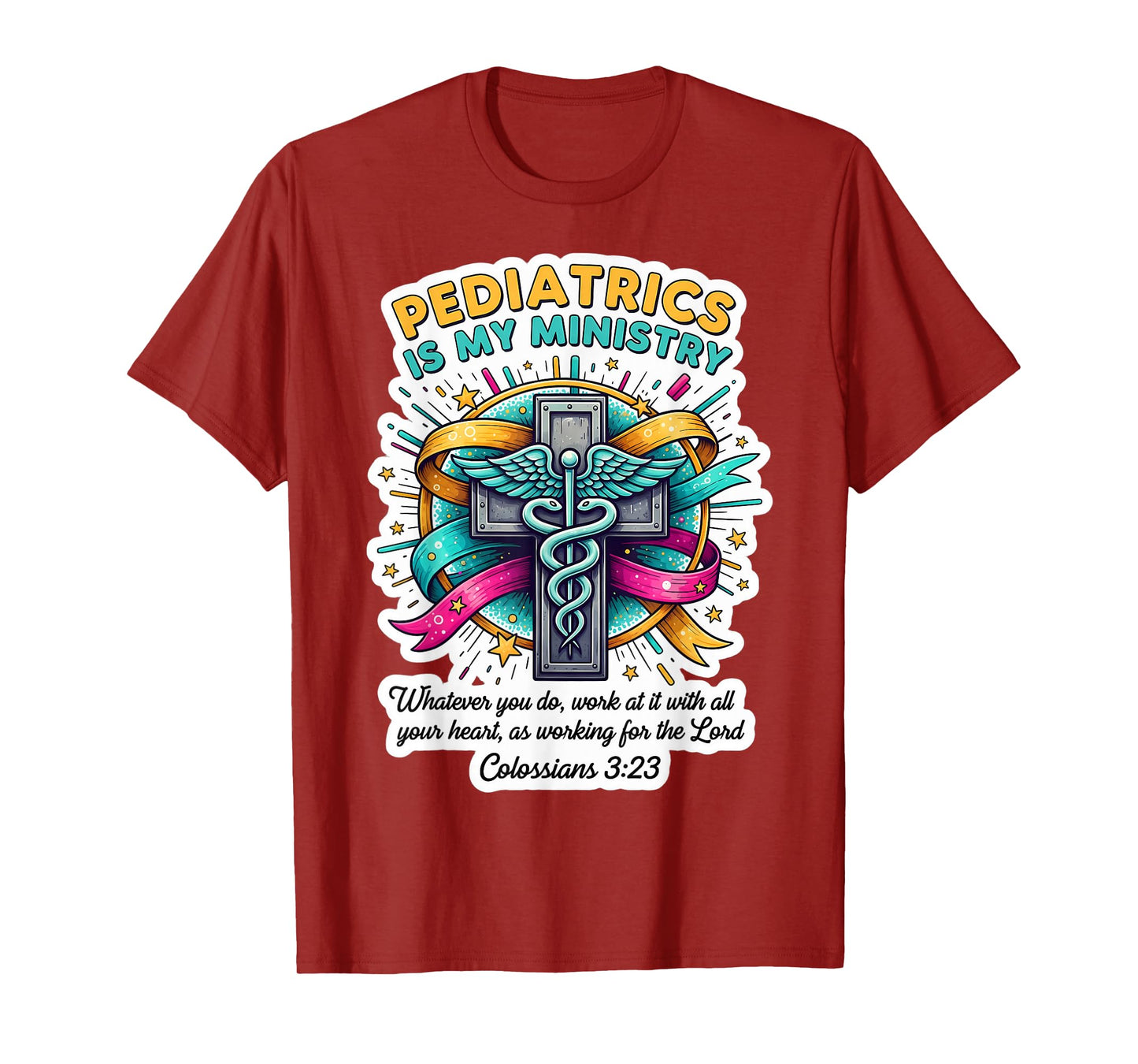 Christian Pediatrician Doctor Pediatrics is My Ministry God T-Shirt