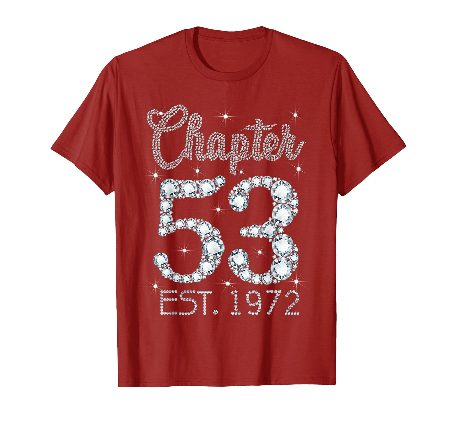 Chapter 53 EST 1972 Happy 53rd Birthday Girl Gift For Her T-Shirt