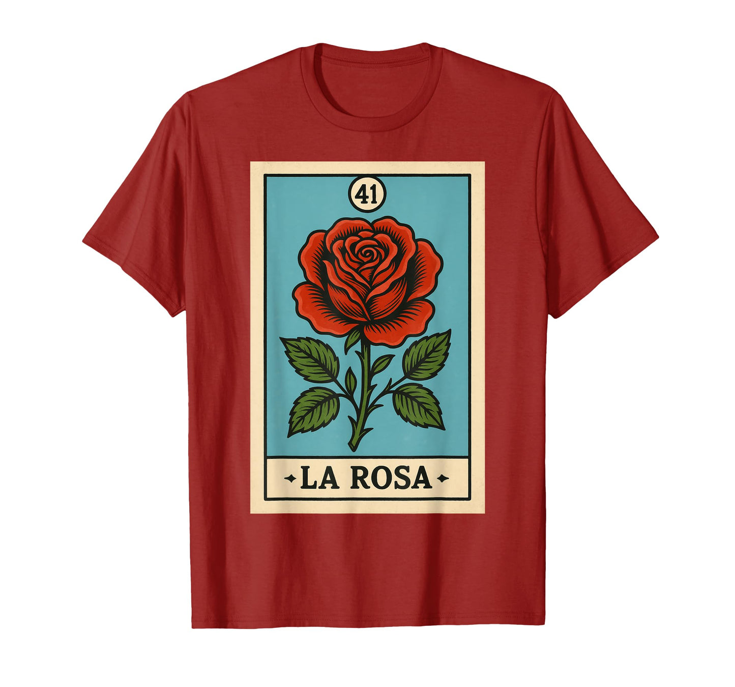 rosa Mexican Lottery Bingo Game, Roses T-Shirt
