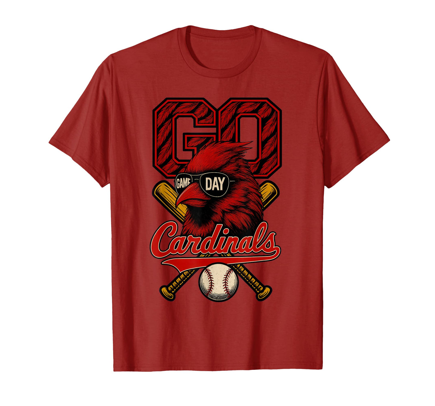 Retro Go Cardinals Game Day Gifts for Men Women Kid Boy Girl T-Shirt