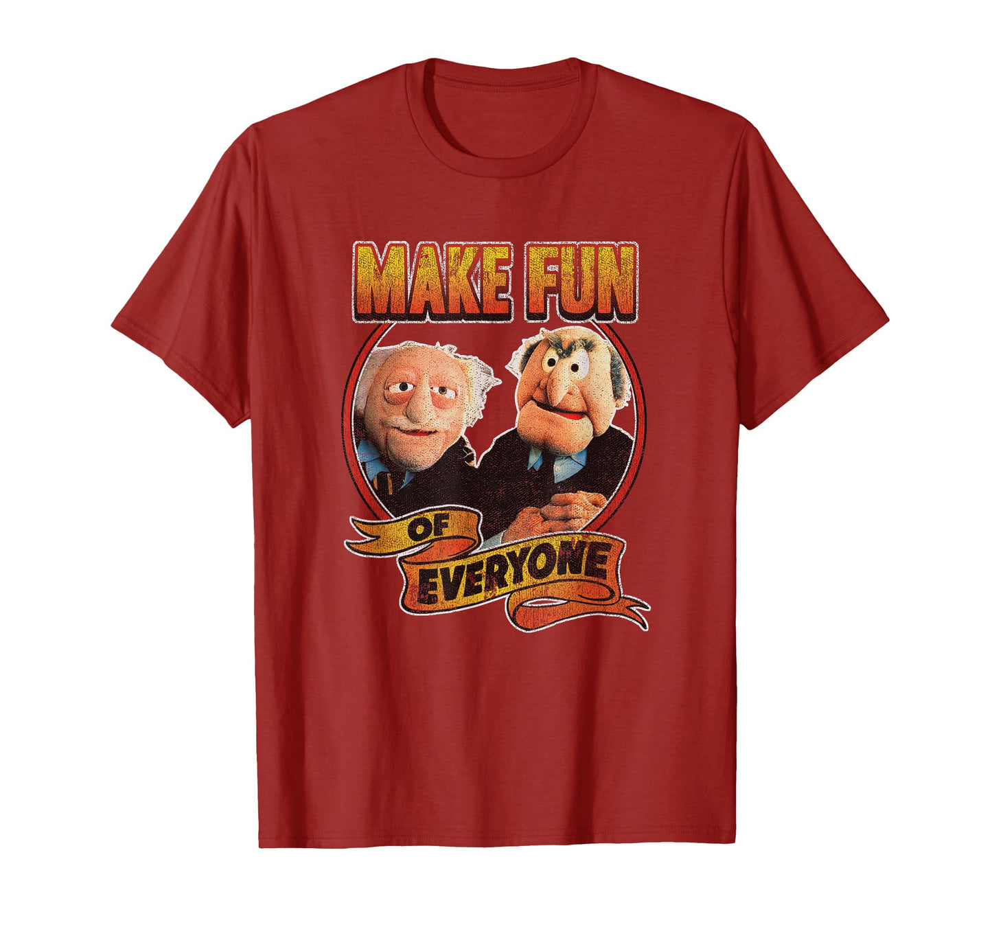 Disney The Muppets Make Fun Of Statler Waldorf Vintage Shot T-Shirt