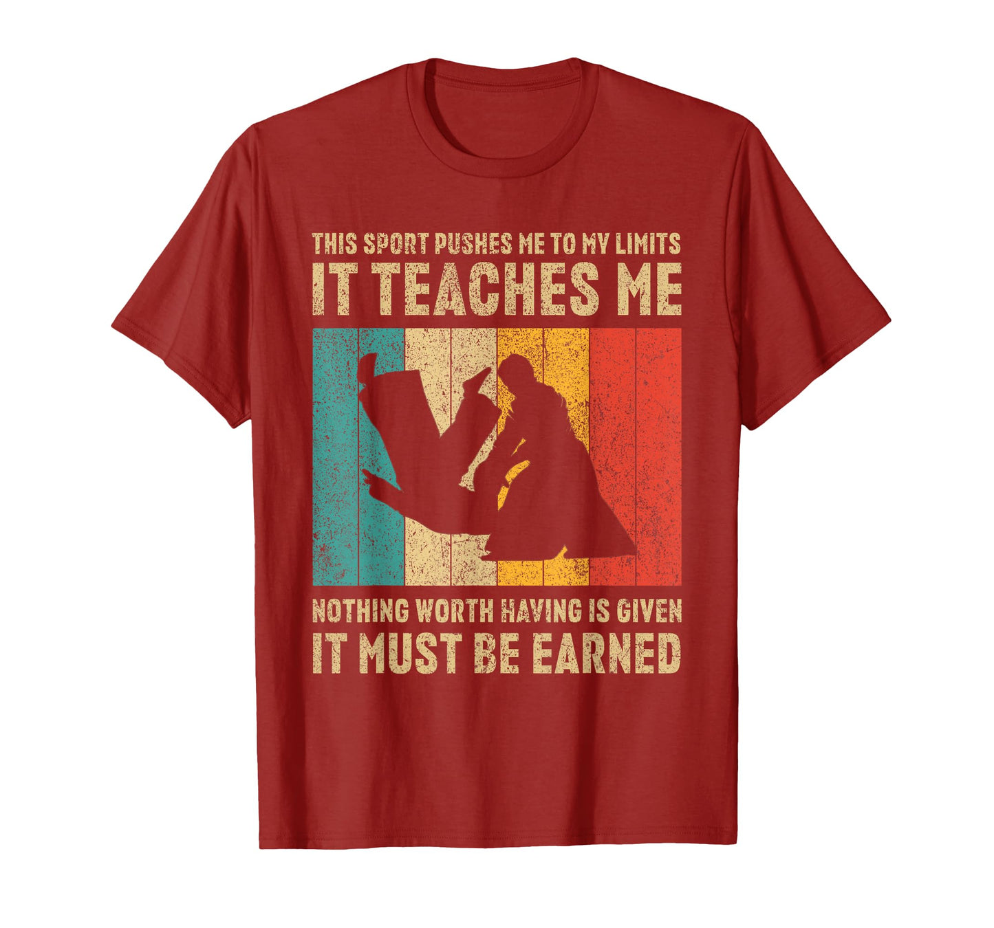 It Must Be Earned Vintage Aikido Martial Arts Mens Womens T-Shirt