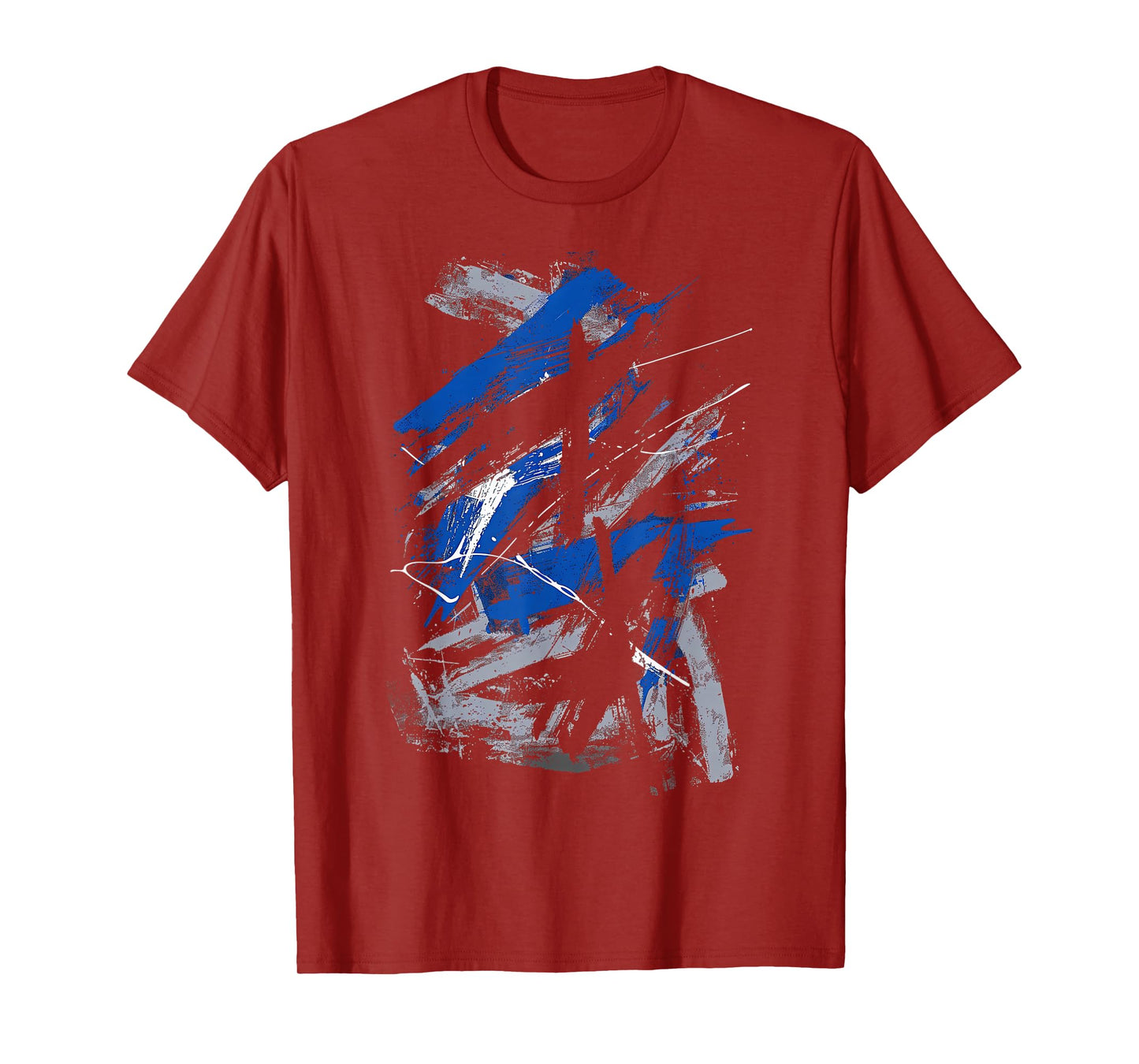 Blue And Black Urban Art Graphic T-Shirt