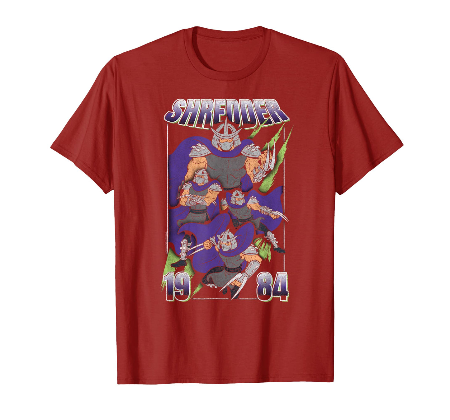 Teenage Mutant Ninja Turtles Shredder Poses 1984 Retro T-Shirt