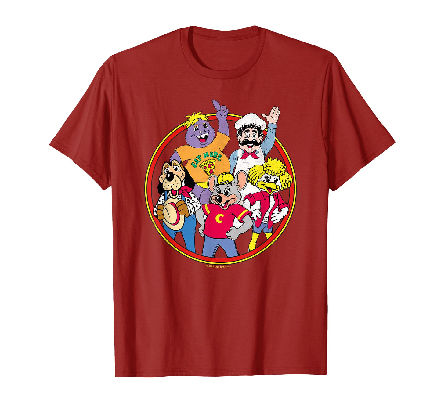 Chuck E. Cheese Vintage Friends Group Shot T-Shirt