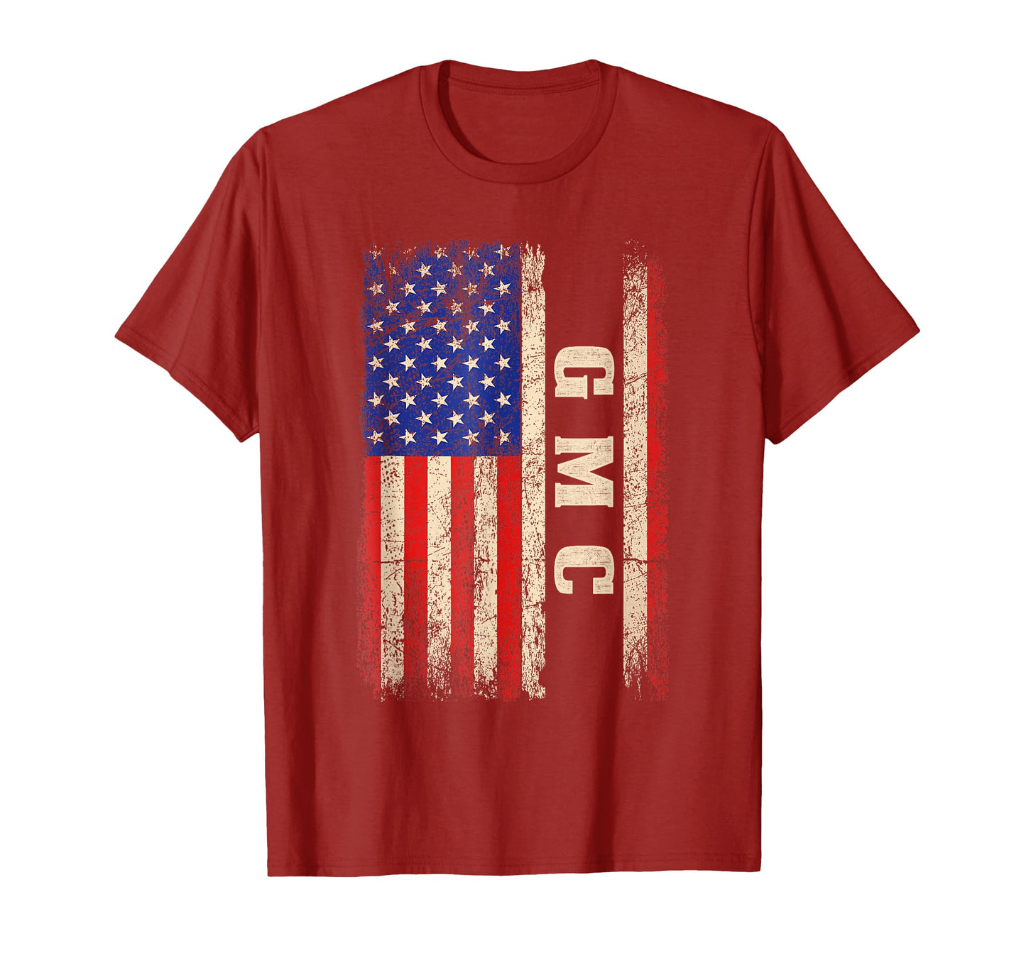 GMC Last Name Shirt GMC Name American Flag T-Shirt