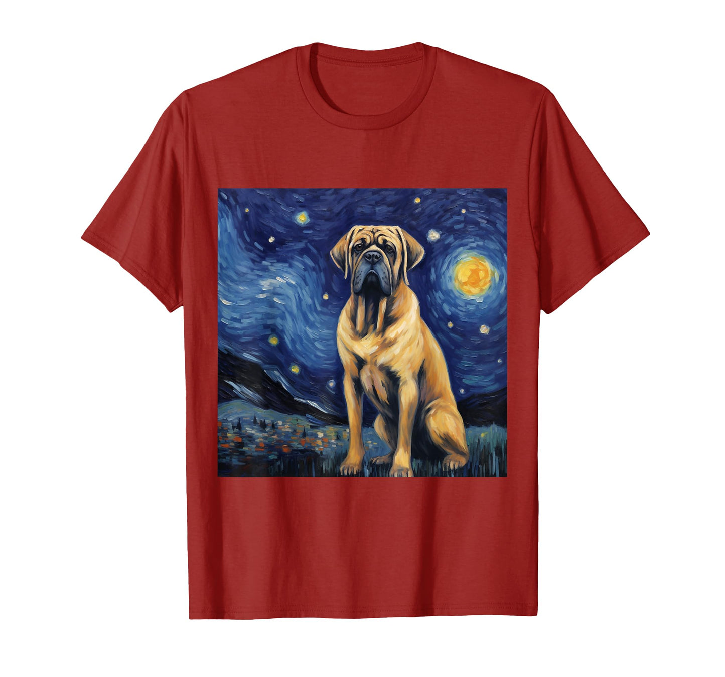 English Mastiff Starry Night - English Mastiff T-Shirt