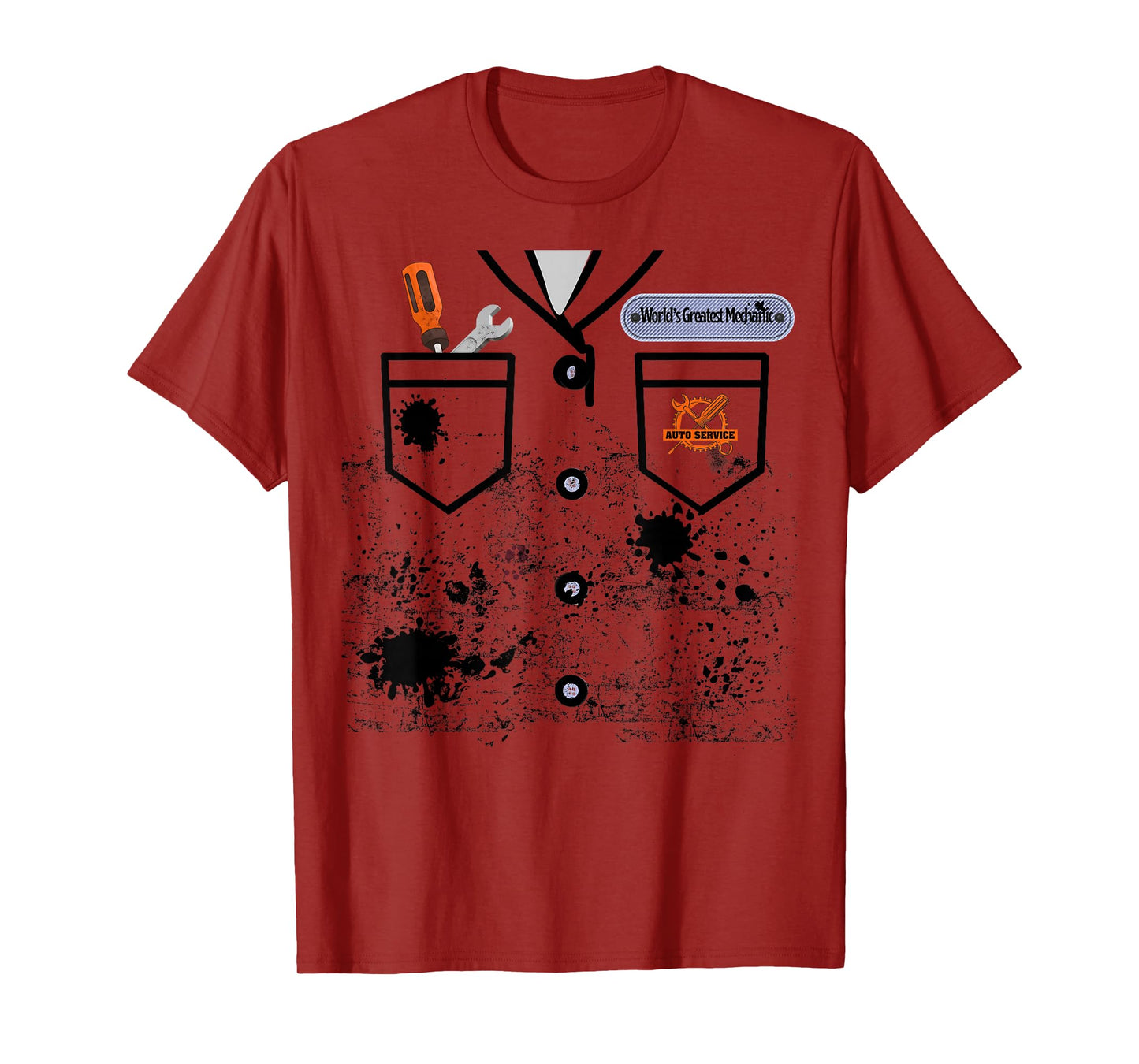 Auto Mechanic Costume Career Day T-Shirt