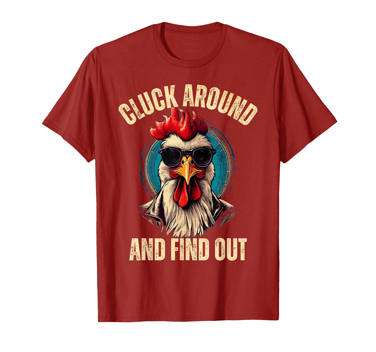 Cluck around and find out funny gangster rooster tee T-Shirt