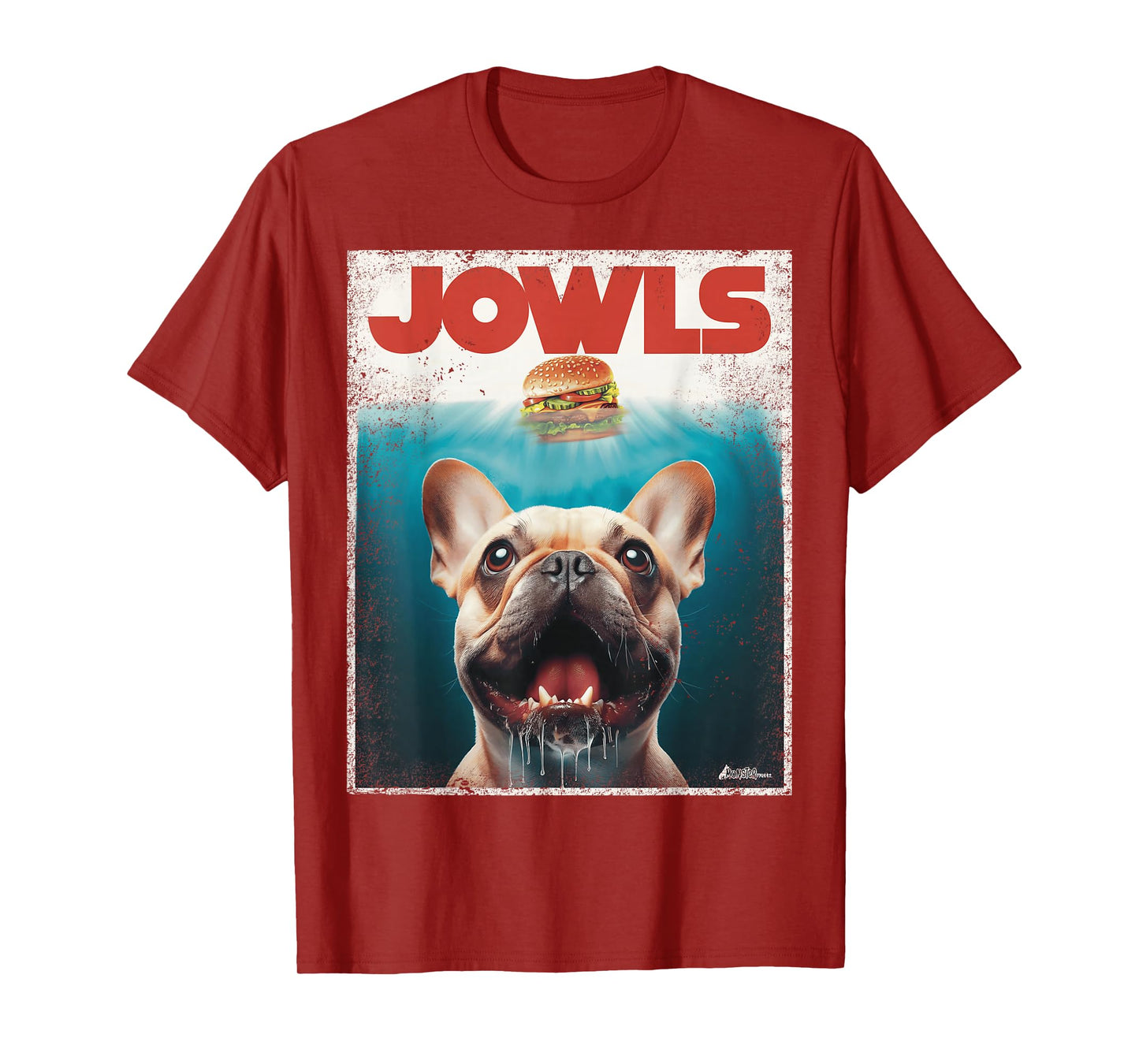 Funny Tan Frenchie Jowls, Fawn French Bulldog Mom Top, Dad T-Shirt