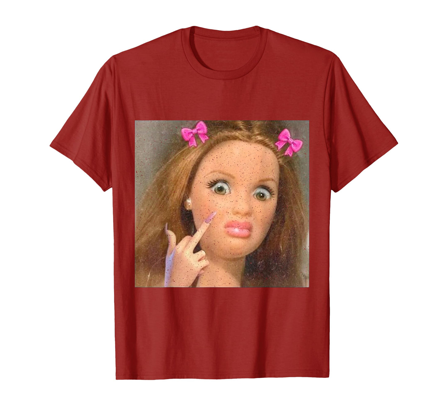 Funny Doll Face Meme T-Shirt