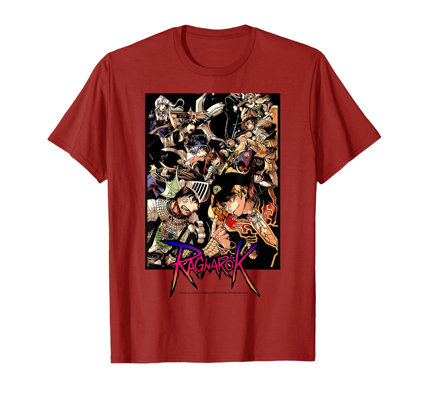 Ragnarok Official Characters Battle Scene Graphic Tee T-Shirt