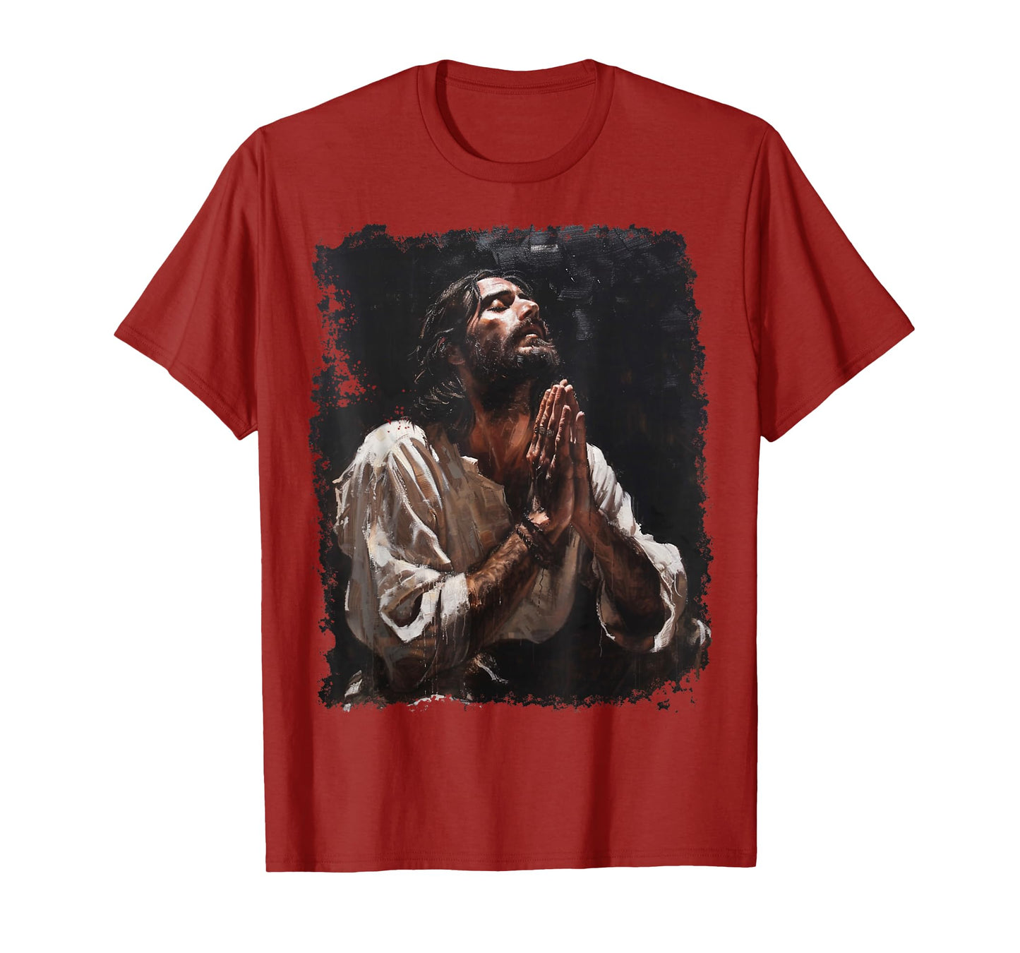 Praying Jesus Christ Christian Graphic T-Shirt