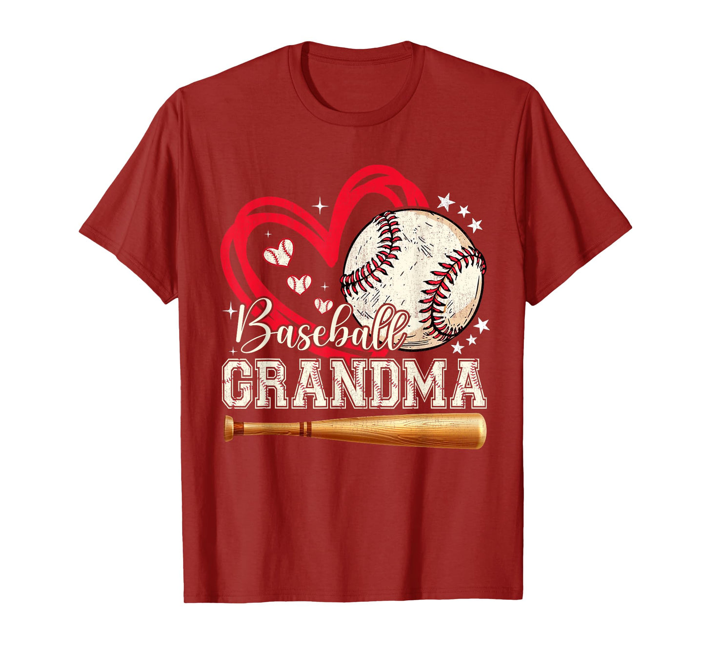 Baseball Grandma Women Family Matching Cute Baseball Grandma T-Shirt