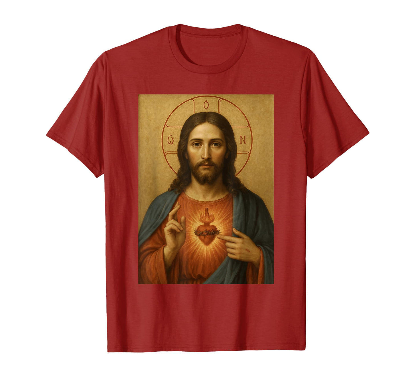 Icon of Jesus Christ - Catholic Sacred Heart of Jesus T-Shirt