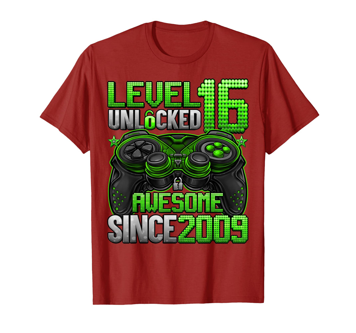 Level 16 Unlocked 16 Year Old Gifts Boys 16th Birthday Boy T-Shirt