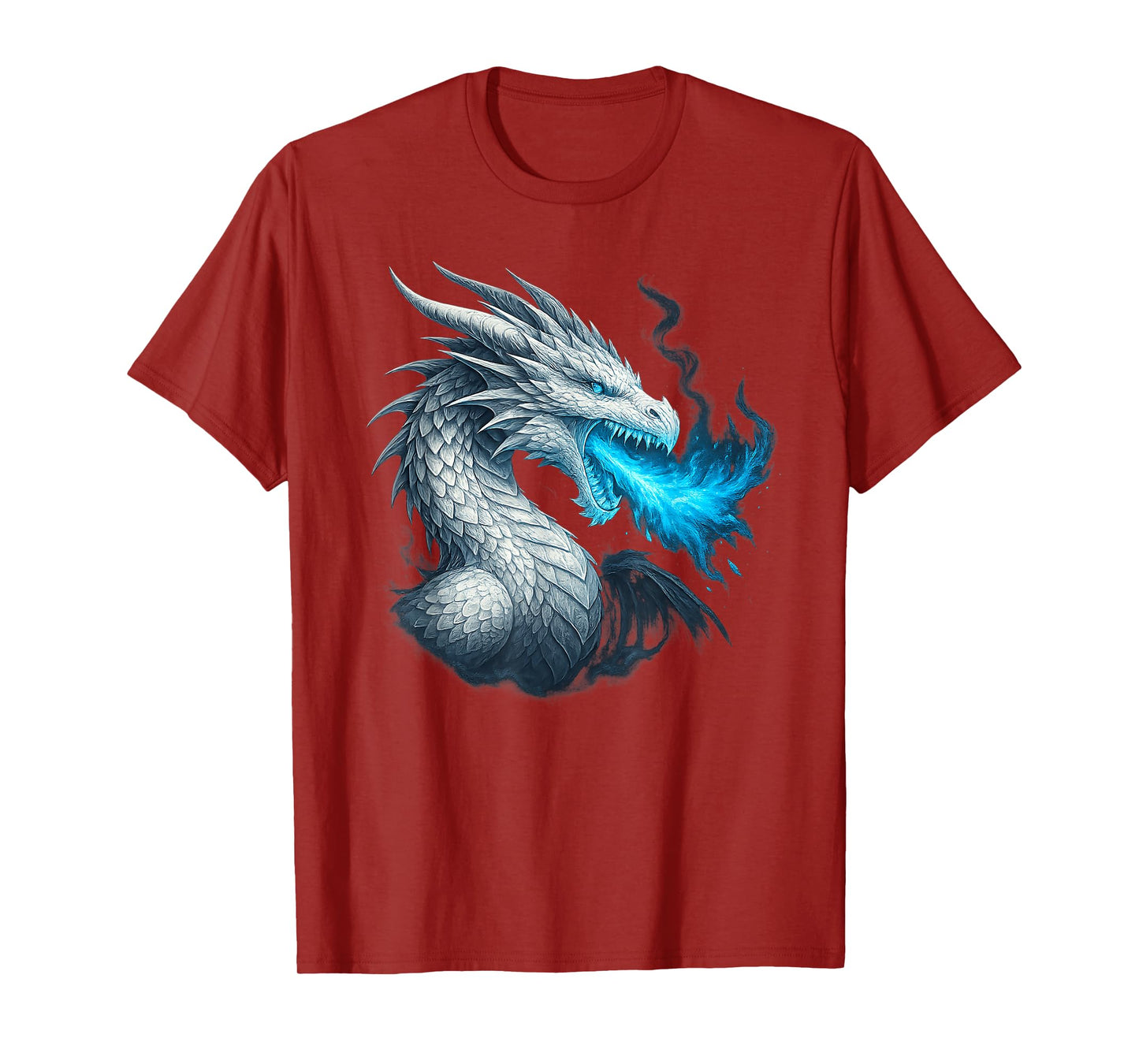 Frost Dragon Ice Flame Mythical Fantasy Beast Cold Fire T-Shirt