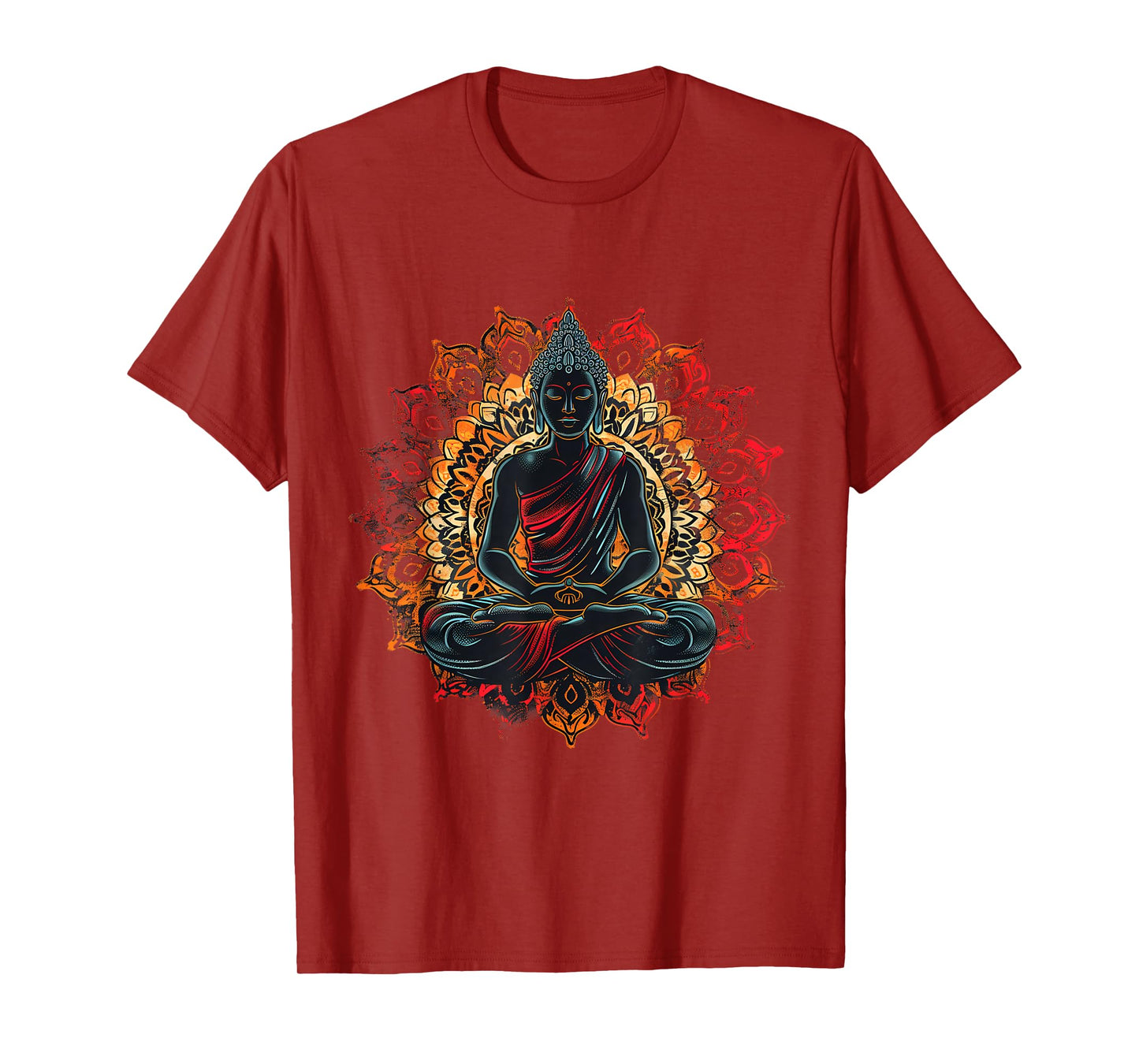 Meditation Hindu Zen Buddha Mandala Spiritual Buddhist T-Shirt