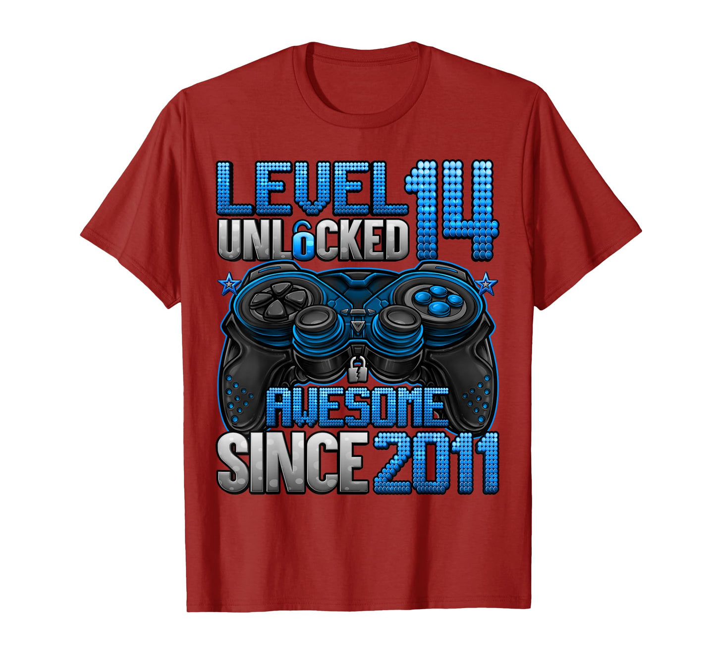 Level 14 Unlocked 14 Year Old Gifts Boys 14th Birthday Boy T-Shirt