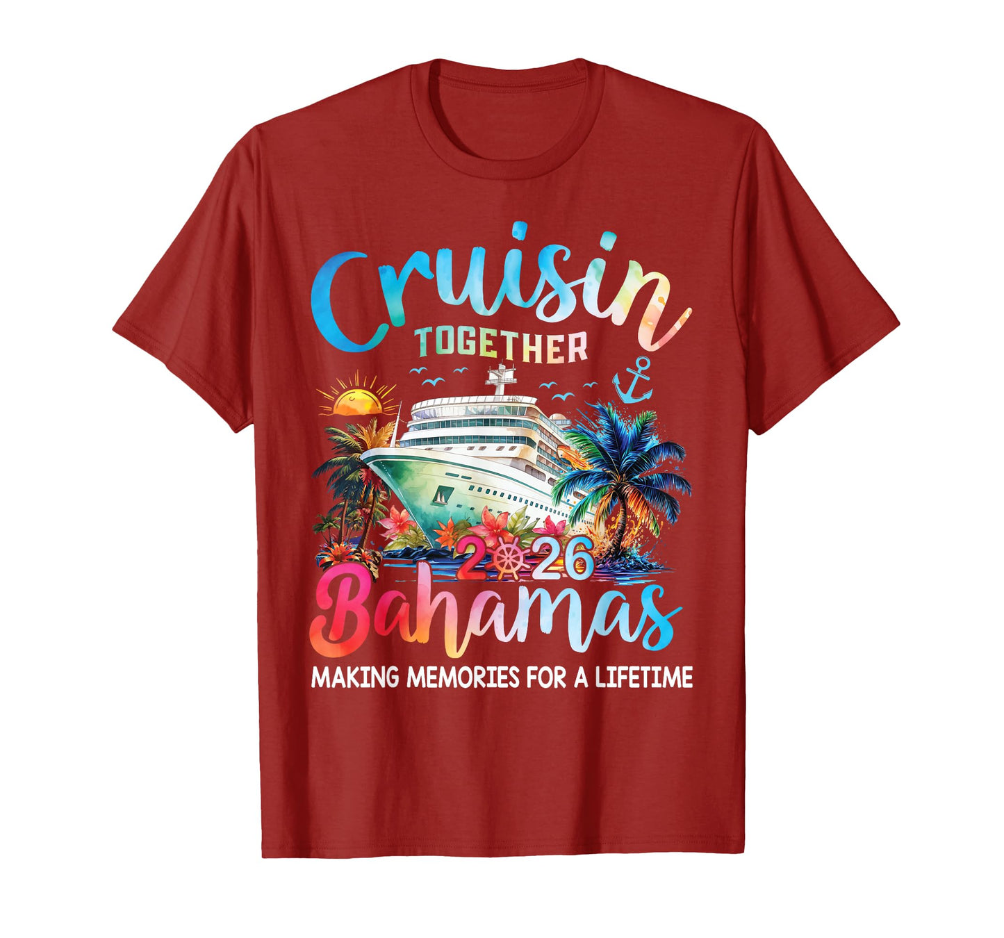 Cruisin Together Bahamas Vacation Family Bahamas Cruise 2026 T-Shirt