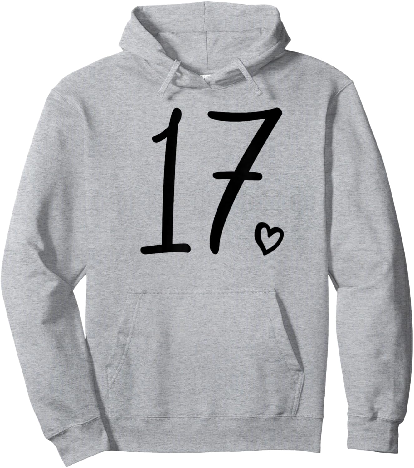 17th Birthday For Girls Seventeen Cute Number 17 Years Old Hoodie - Hoodie | Ash