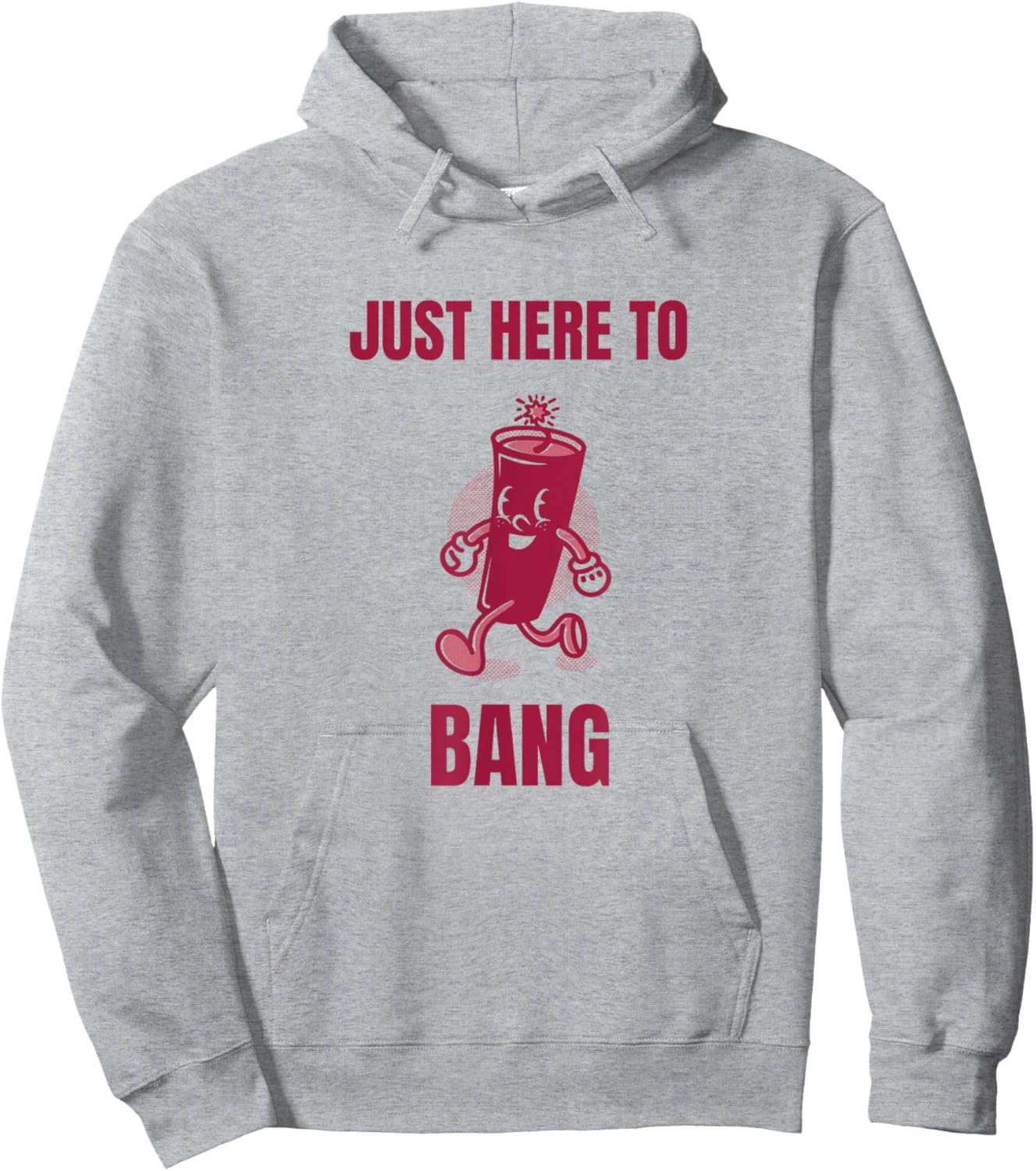 Just Here To Bang Hoodie - Hoodie | Ash