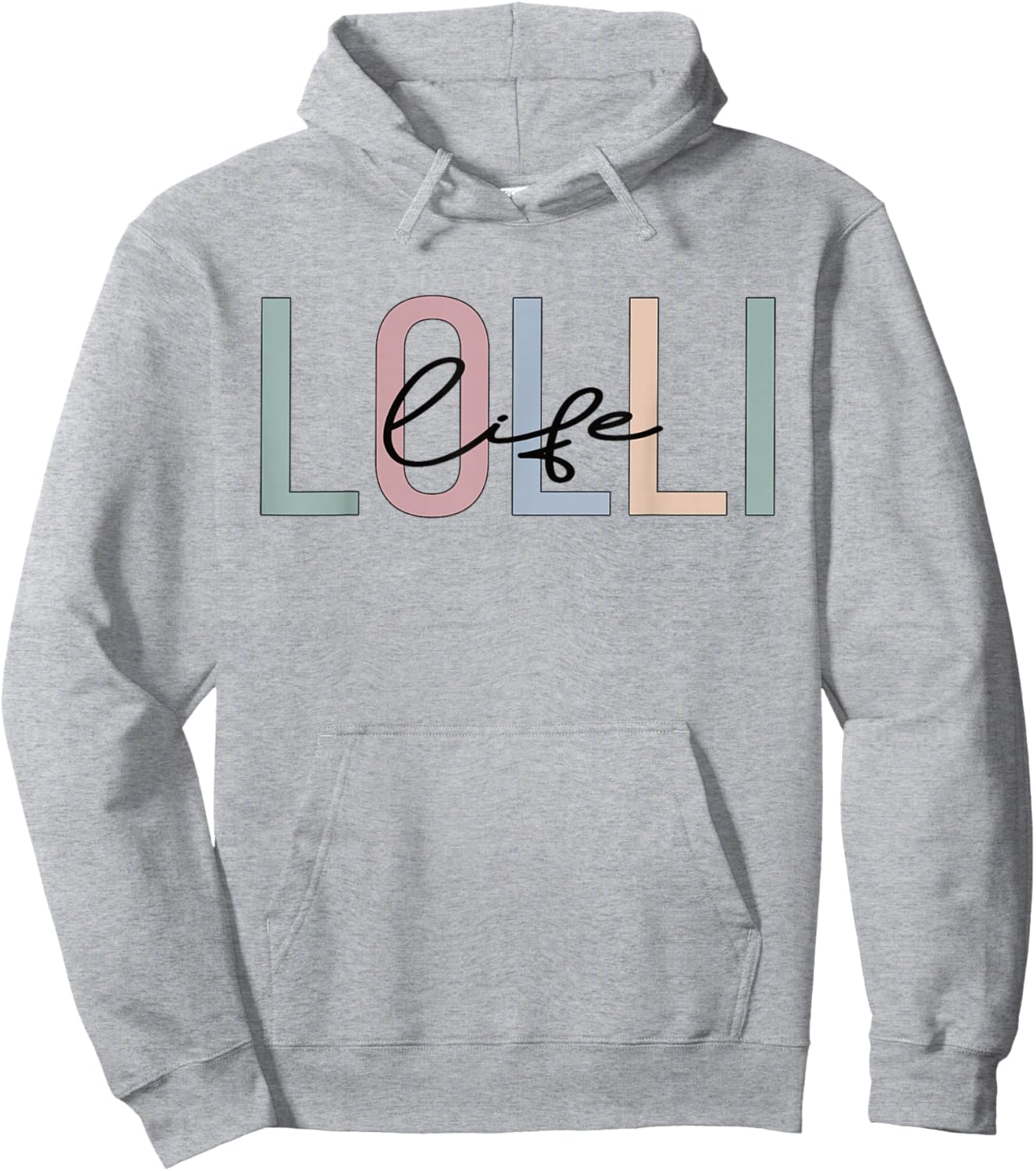 Lolli Life Lolli Grandma Boho Lolli Grandmother Hoodie - Hoodie | Ash