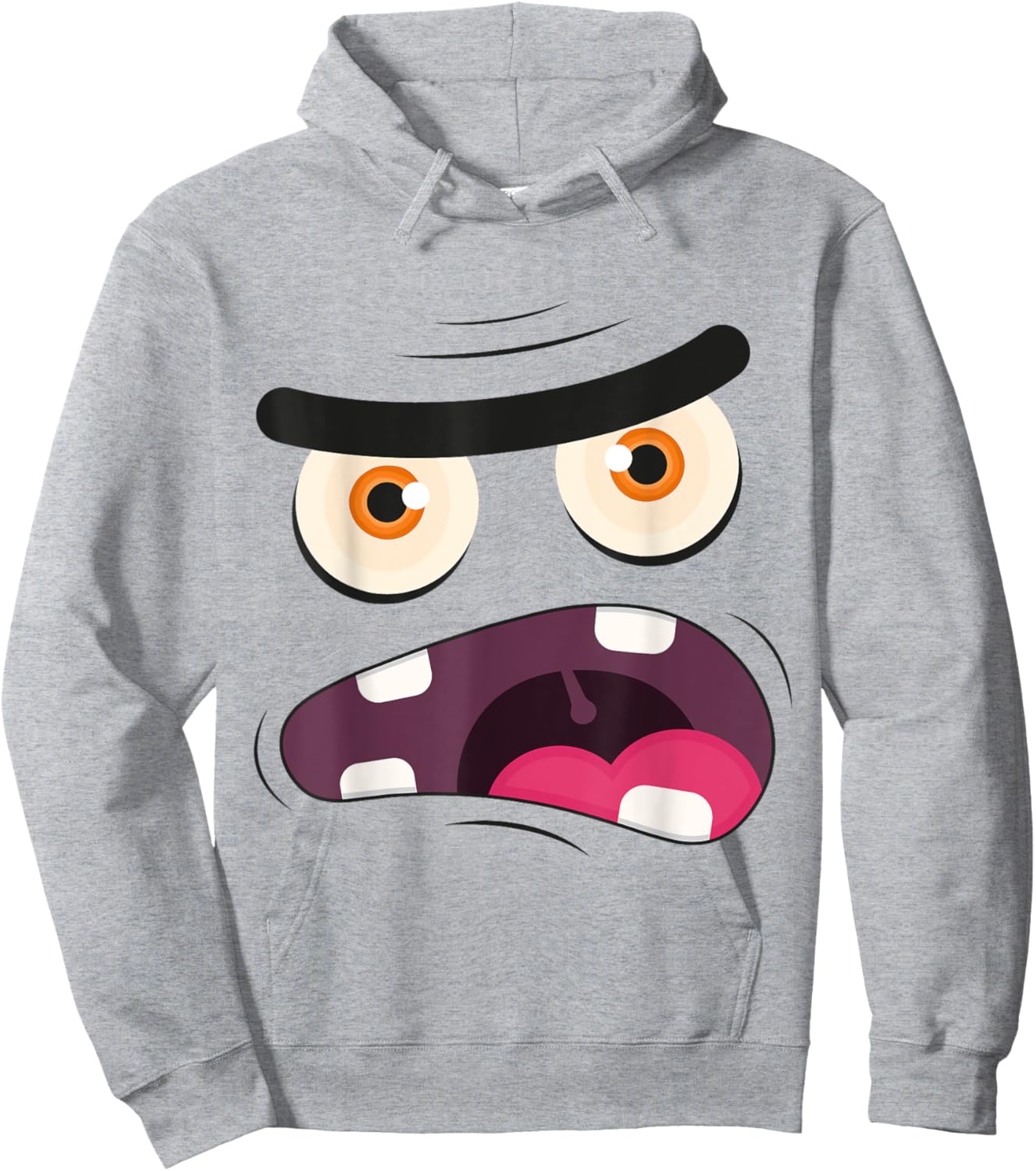 Monster Face Hoodie - Hoodie | Ash