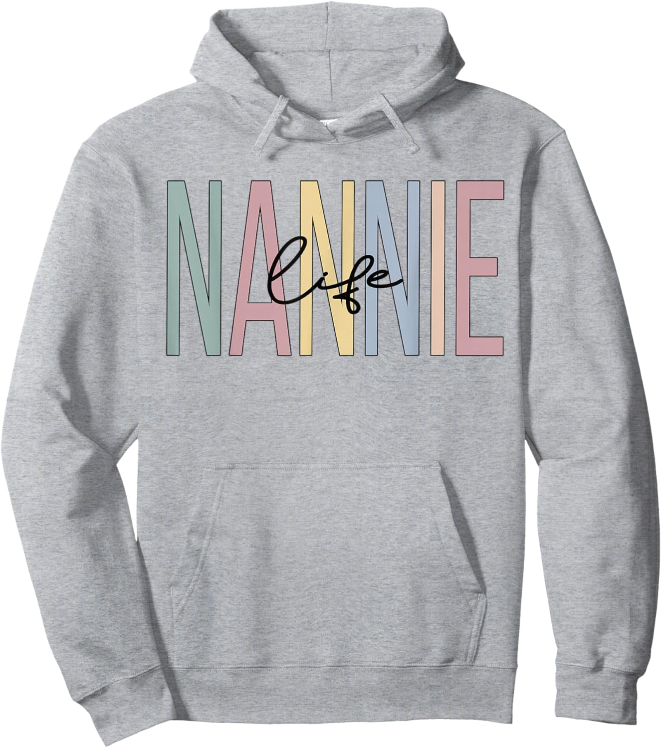 Nannie Life Nannie Grandma Boho Nannie Grandmother Hoodie - Hoodie | Ash
