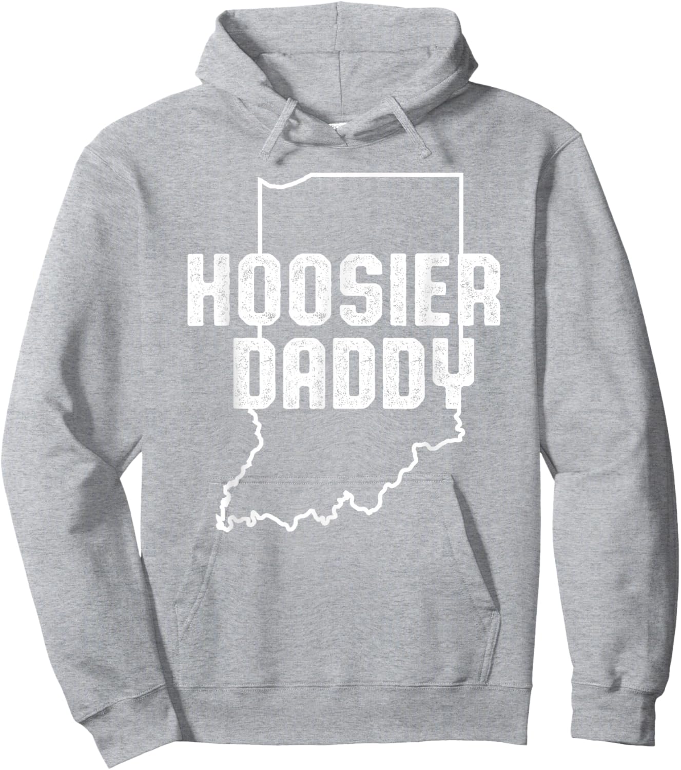 Indiana Hoosier Dad Hoodie - Hoodie | Ash
