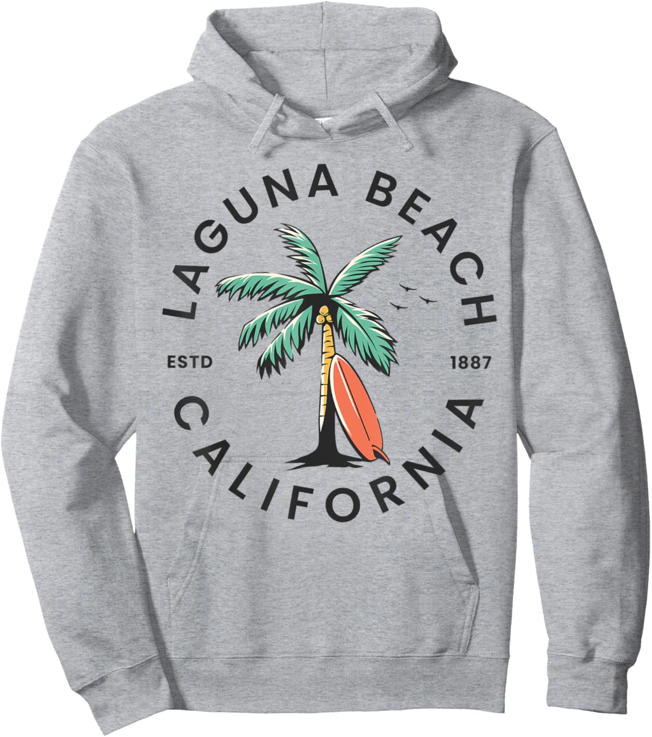 Laguna California Beach Surf Summer Vacation Women Kids Hoodie - Hoodie | Ash