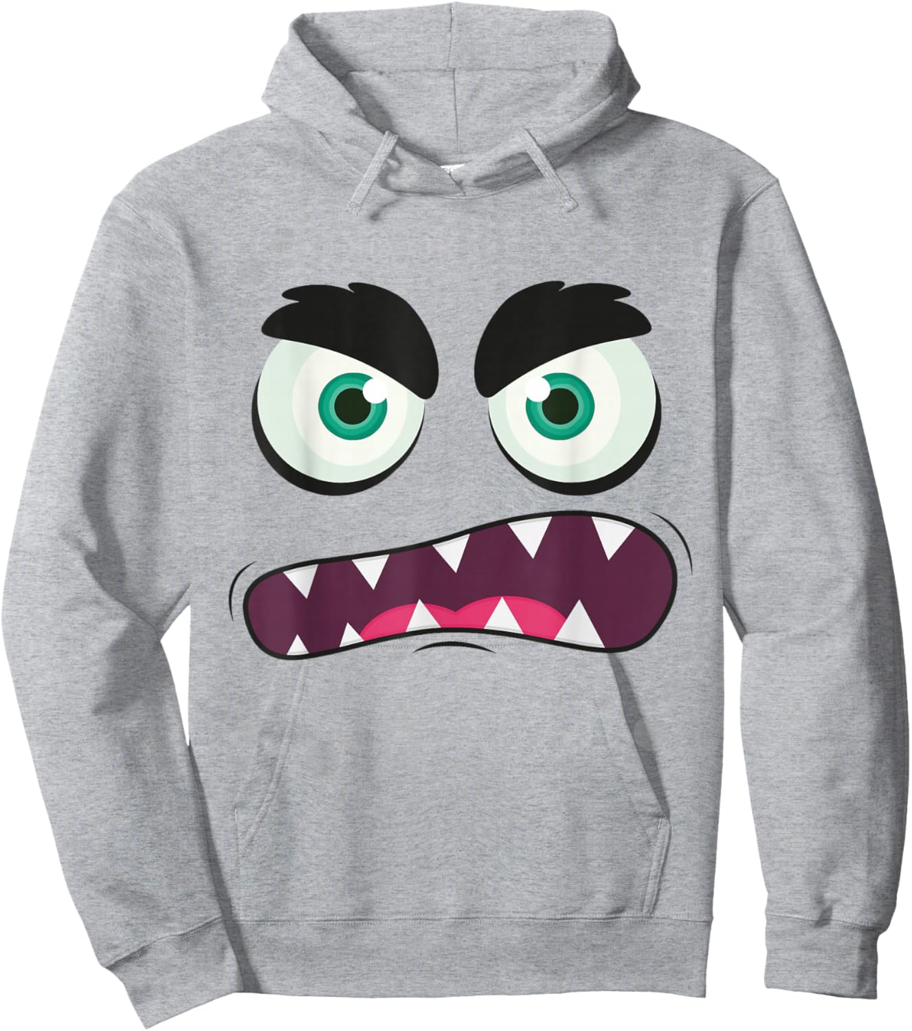 Monster Face Hoodie - Hoodie | Ash