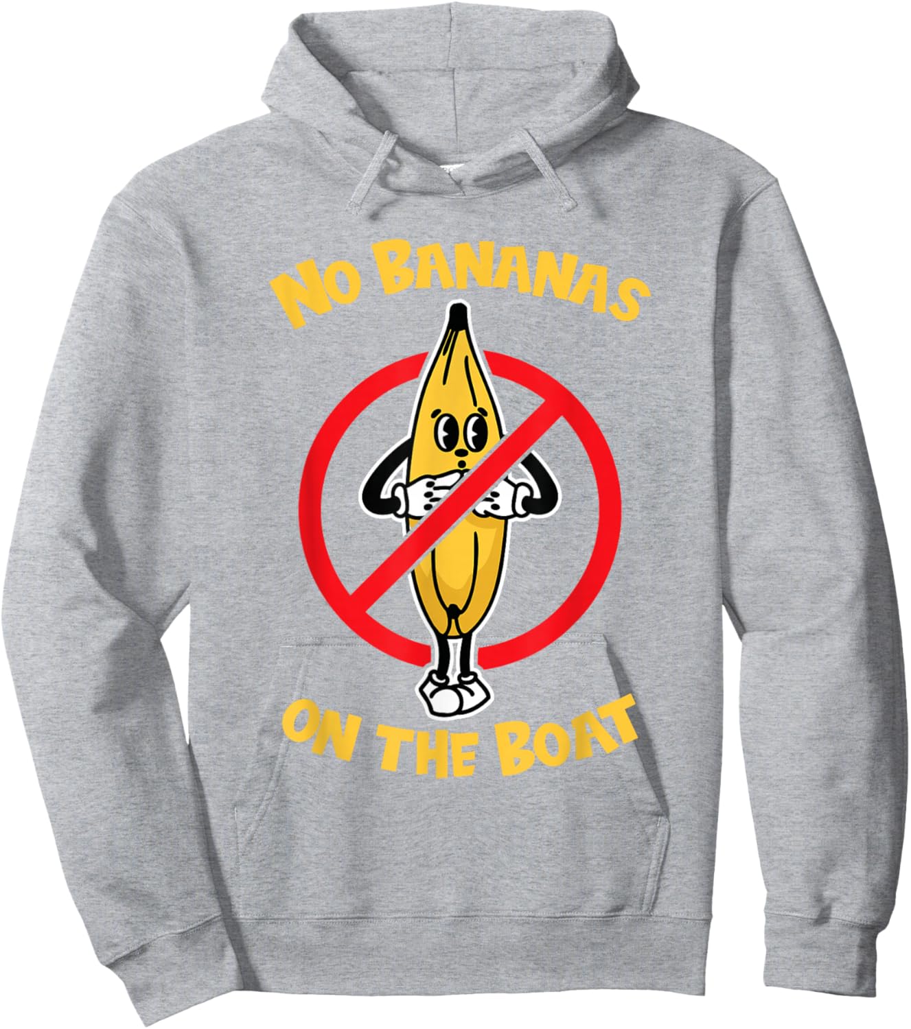 No Bananas on the Boat Hoodie - Hoodie | Ash