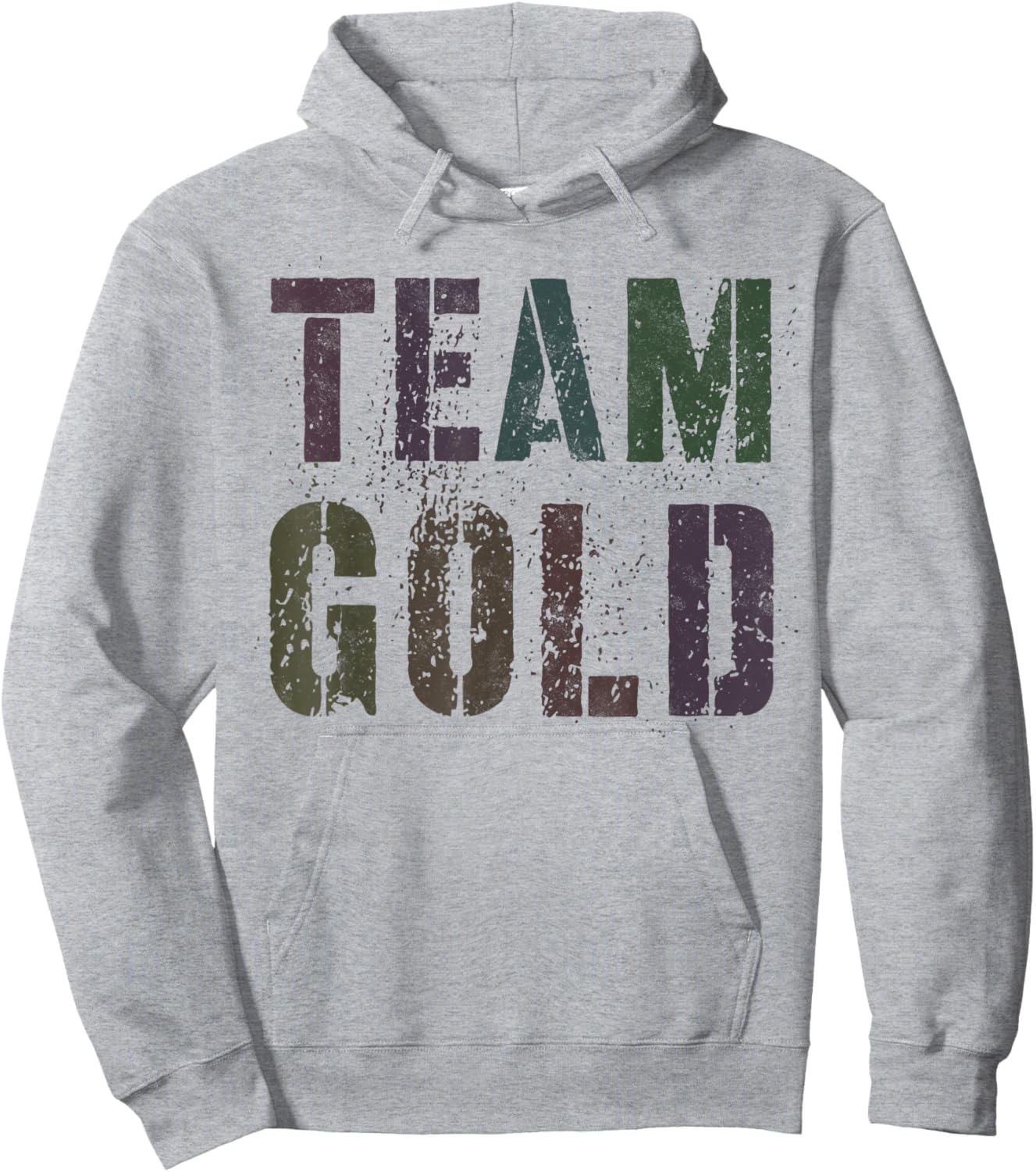 Vintage TEAM GOLD Summer Camp War Game Childhood Cancer Women Kids Hoodie - Hoodie | Ash