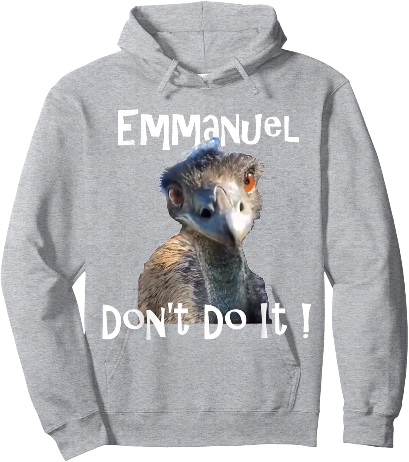 Emmanuel Don't Do It funny viral emu Hoodie - Hoodie | Ash