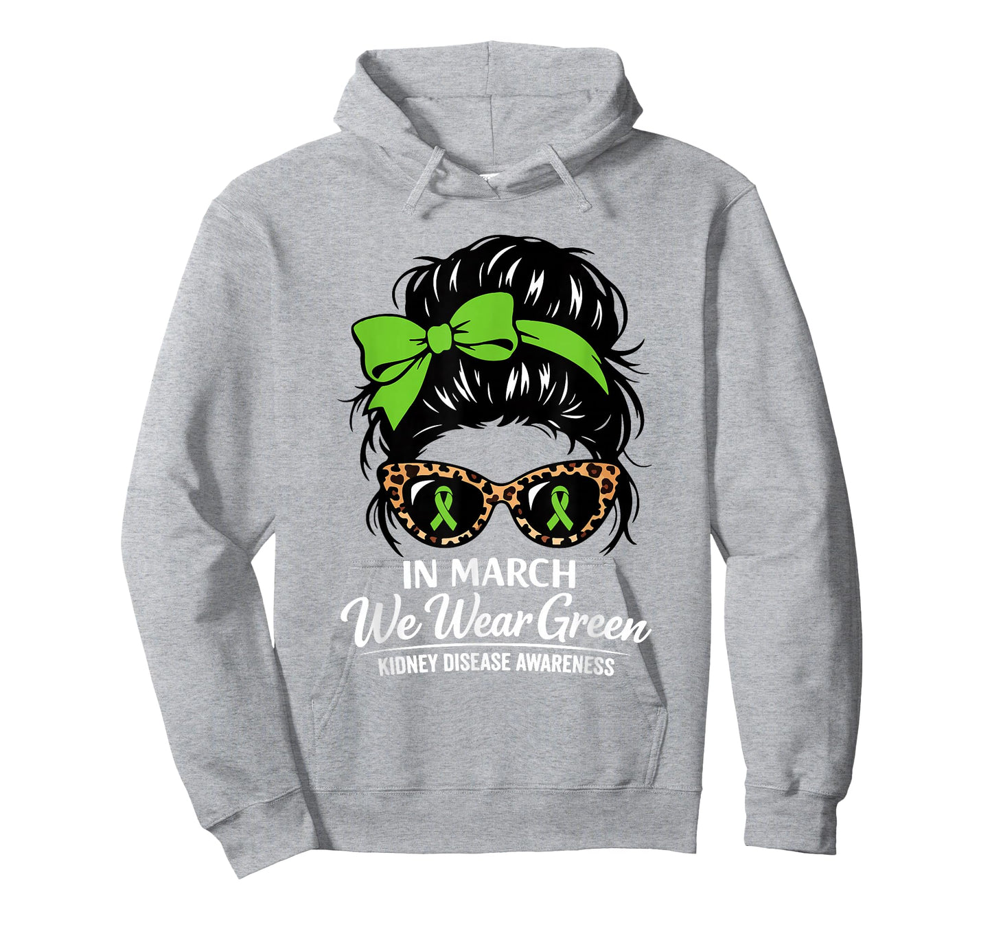 in March We Wear Green Kidney Disease Awareness Ribbon Green T-Shirt