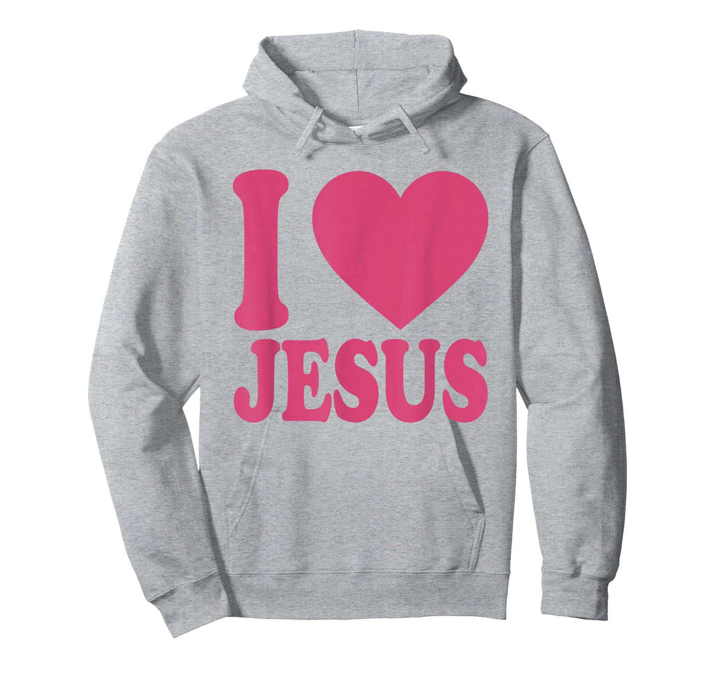 I Love Jesus | Cute Heart Christian Christ Followers Pink T-Shirt