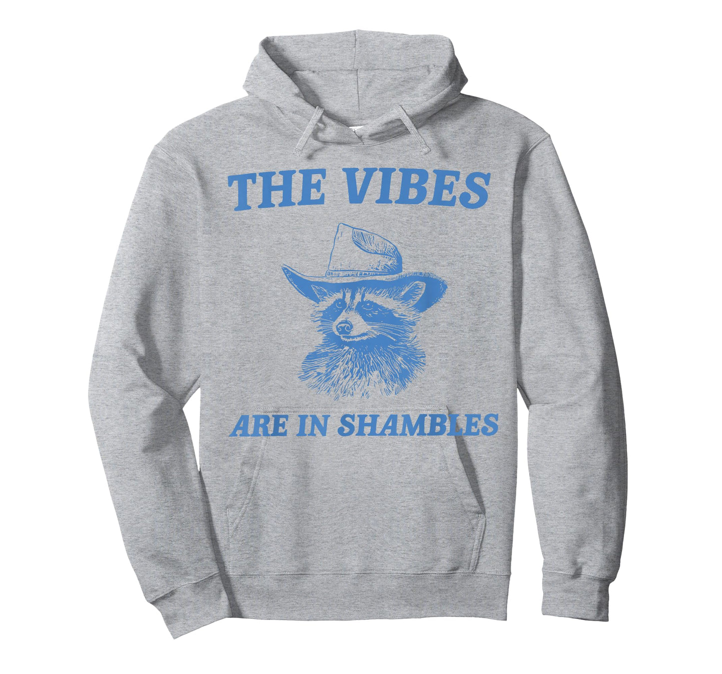 The Vibes are in Shambles Cute Raccoon Mental Health Matters T-Shirt