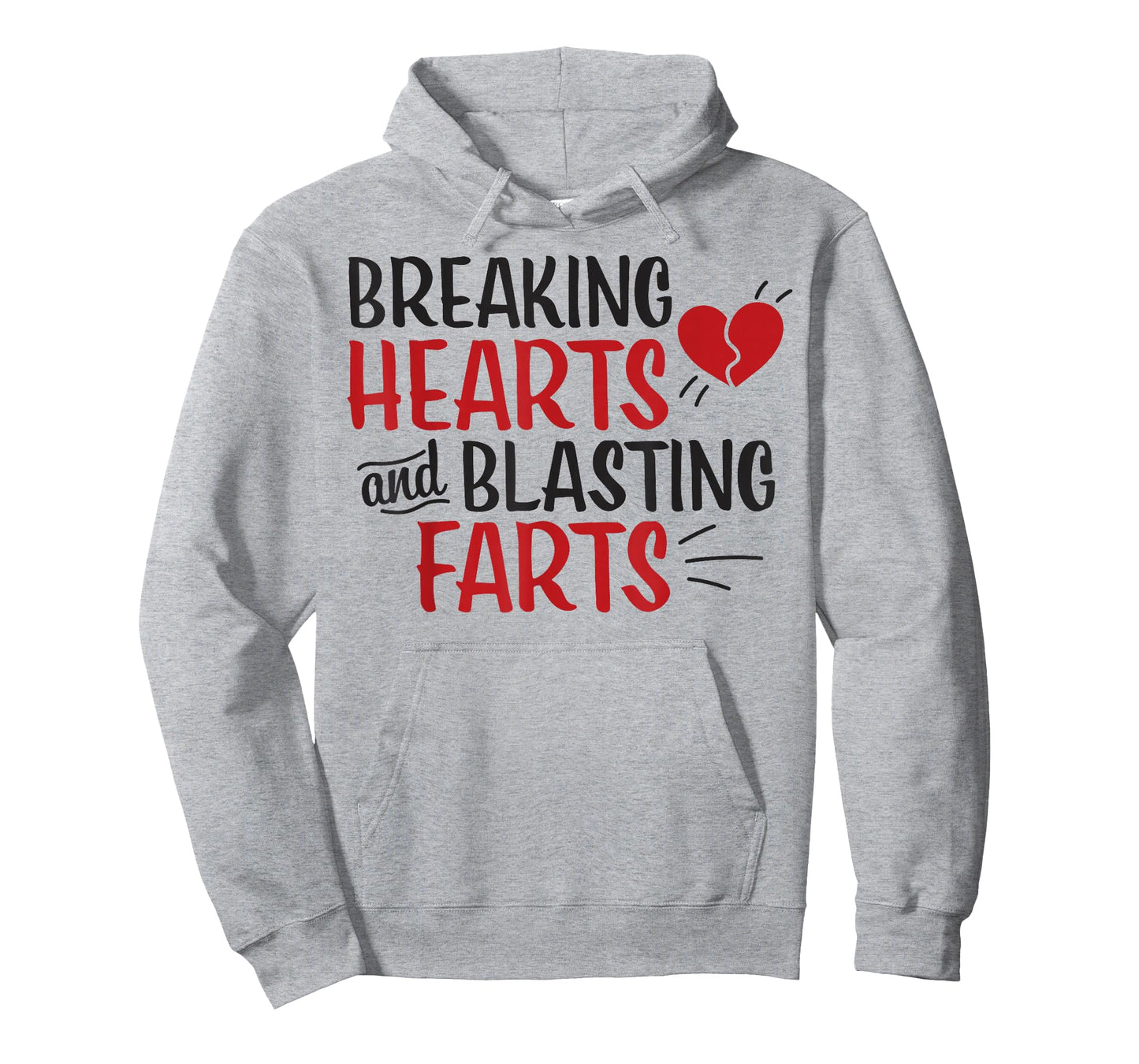 Funny Breaking Hearts and Blasting Farts Valentines Day Kids T-Shirt